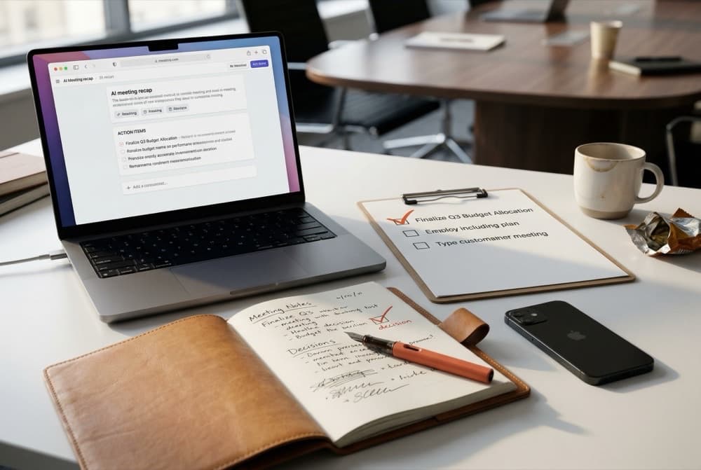 Les outils IA de réunion doivent produire des décisions, pas seulement des résumés